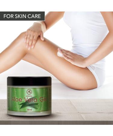 Aloe Vera Gel 300ml - Moisturizer for Face Hair & Body - Soothing Cooling Gel for All Skin Types - Perfect for Dry Skin & Shaving - Buy Online on SooperMarket.com