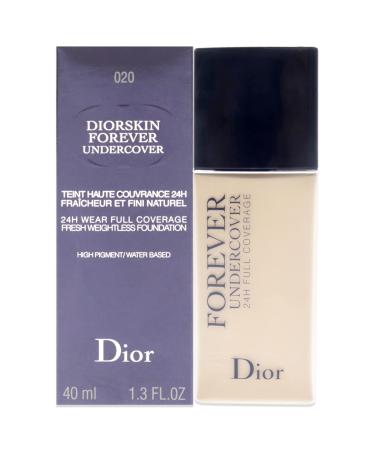 Christian Dior Diorskin Forever Undercover Foundation for Women  020 Light Beige  1.3 Ounce
