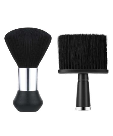 2 pieces hairdresser brush neck brush Staub removal brush black hairdresser hair brush soft barbier brush for the hairstyle hair cut salon stylist cleaning broken hair on the neck