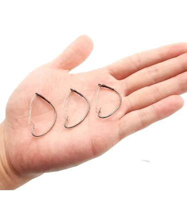 10/30PCS Wide Gap Weedless Hooks for Wacky Worm Rig, Size 2 - Wacky Weedless Style - Buy Online on SooperMarket.com