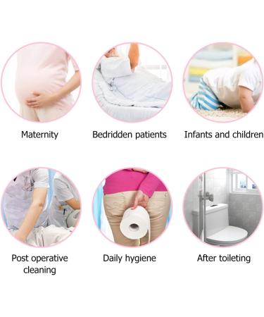 Shop Luqeeg 500ml Perineal Bottle - Portable Travel Bidet for Postpartum Care Gentle Cleaning for Women Men & Babies - 2 Nozzles Included - Buy Online on SooperMarket.com