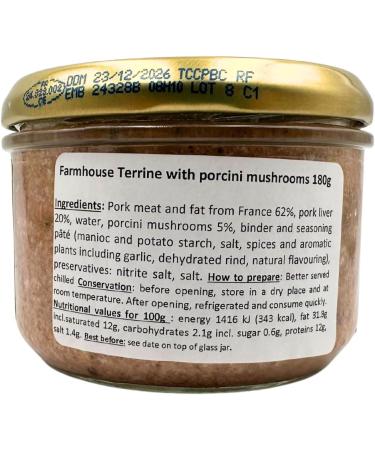 La Belle Chaurienne Ceps Farmhouse Terrine 180g x 6 - Buy Online on SooperMarket.com