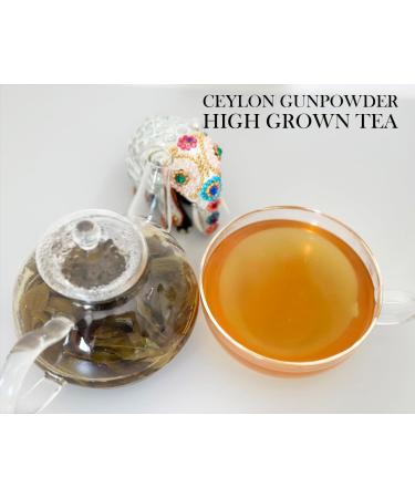 Ceylon Green Tea Gun Powder GP1 - High Grown Loose Leaf with Mellow & Smoky Taste | 100g Loose Tea - Buy Online on SooperMarket.com
