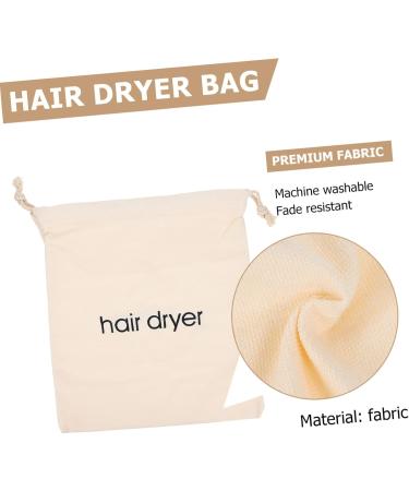 Gogogmee 2pcs Hair Dryer Storage Bag Toiletry Hair Dryer Dust Bag Pouches Store Blowdryer Bag Fabric Beige - Buy Online on SooperMarket.com