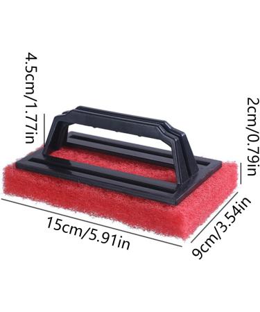 Scrub Sponge Brush with Handle Tub and Tile Cleaning Brush for Cleaning Bathroom Multiple Use Sponge Brush Scrubber Red - Buy Online on SooperMarket.com