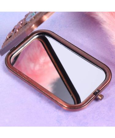 LEORX Antique Butterfly Compact Mirror for Women - Foldable Double Sided Metal Makeup Mirror - Buy Online on SooperMarket.com