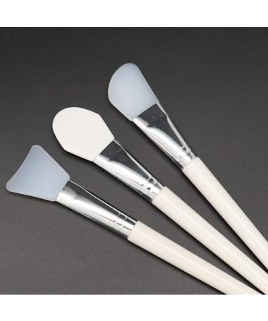 Dajidafu Brush Facial Mask Silicone White Professional Cutter-Type Tongue-Type Brushes Mud Cream Care Tool DIY Soft Beauty Tongue Shape - Buy Online on SooperMarket.com