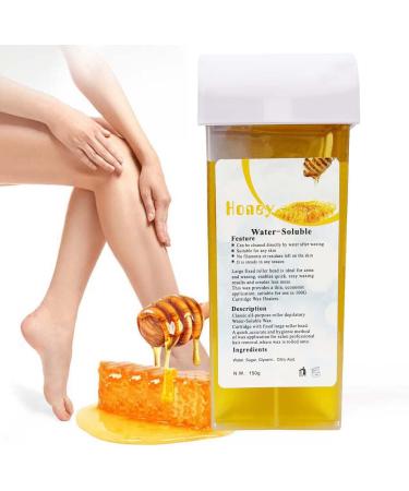 1 Honey Wax Cartridge With 50 Paper Waxing Strips Kit Sugar Cartridges Warm Paste Pack ROLL-ON Hot Wax Roller Hair Removal Depilatory 100ml Waxing Hot Rolling Soft Gentle Remover - Buy Online on SooperMarket.com