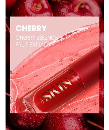 BANGFENG Big Brush Head Hydrating Lip Glow Oil - Cherry Tint | Nourishing & Plumping Lip Gloss Balm for Long Lasting Hydration - Buy Online on SooperMarket.com