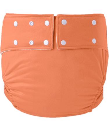 Premium Reusable Adult Cloth Diapers - 5 Set in Orange (72-92 cm) | Eco-Friendly & Comfortable - Buy Online on SooperMarket.com
