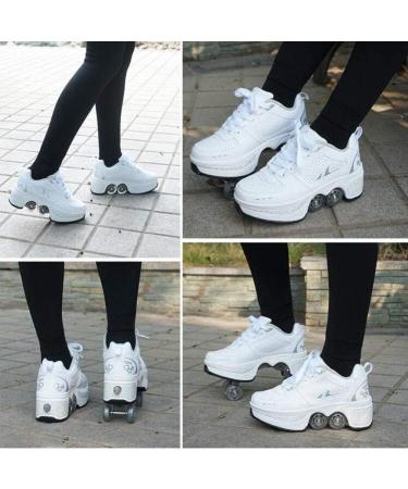 CHSSIH Roller Skates for Women Shoes with Wheels for Girls Kick Rollers Shoes Retractable for Boys  Adult Parkour Quad Roller Shoes Inline Skates Children'sOutdoor Skates A 4 - Buy Online on SooperMarket.com
