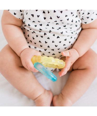 Green Sprouts Cool Nature Teethers 2-Pack - Yellow & Aqua for 3+ Months - Buy Online on SooperMarket.com