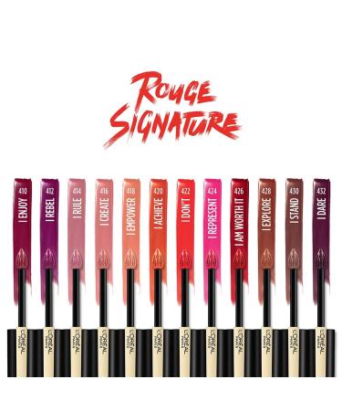 L'Oreal Paris Rouge Signature Matte Lip Stain 0.23 Fl Oz - Long-Lasting Lip Color - Buy Online on SooperMarket.com