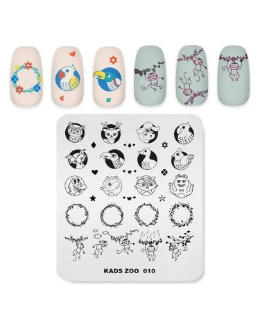 KADS Nail Art Stamping plate Nail Template Nail Art Design Tool Nail DIY Design Image Plate (ZO010)