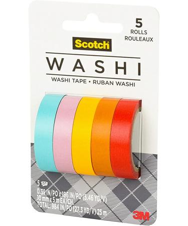 Scotch Washi Tape  Summer Design  5 Rolls  Great for Bullet Journaling  Scrapbooking and DIY Dcor (C1017-5-P4) - Buy Online on SooperMarket.com