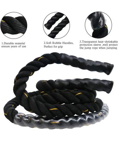 XGQQ Weighted Jump Rope - 9.8 Ft Heavy Battle Rope for Home Gym Workout - Buy Online on SooperMarket.com