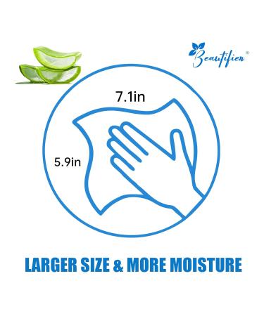 Beautifier Life Hand Sanitizing Wipes - 50 Individually Wrapped Antibacterial Wipes with 75% Alcohol, Aloe & Vitamin E - On-the-Go Essential for Travel, Home, Office & School - Aloe Vera, 50 Count - Buy Online on SooperMarket.com