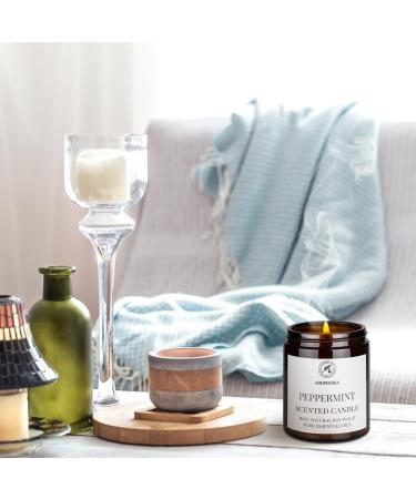 Peppermint Fragrance Candle 150g | 100% Essential Oil | Soy Wax Aromatherapy | Perfect Gift for Mother's Day & Birthdays - Buy Online on SooperMarket.com