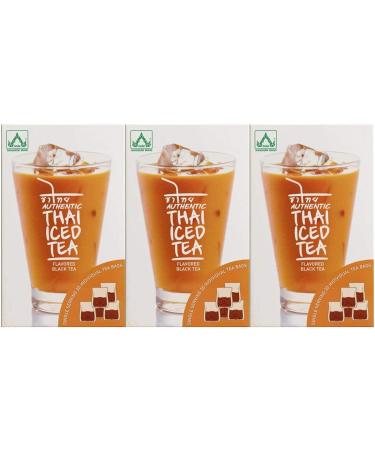 Authentic Thai Iced Tea Flavored Black Tea - Pack of 3 20 Count (Pack of 3)