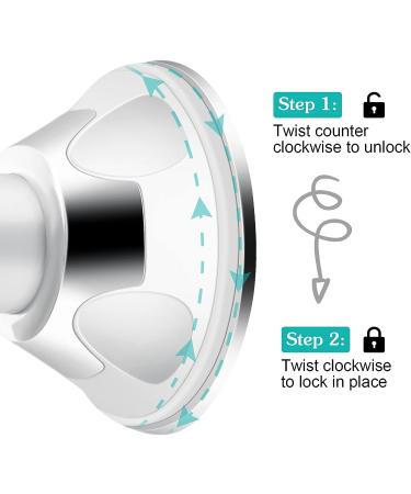 Fogless Shower Mirror with 360 Rotation Suction Cup | Fog-Free Bathroom Makeup/Shave Mirror with Holder | Adjustable Arm, Shatterproof & Rust-Resistant - Buy Online on SooperMarket.com