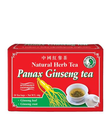 Dr Chen Panax Ginseng Natural Herbal Tea Traditional Root and Leaf Blend 20 Teabags