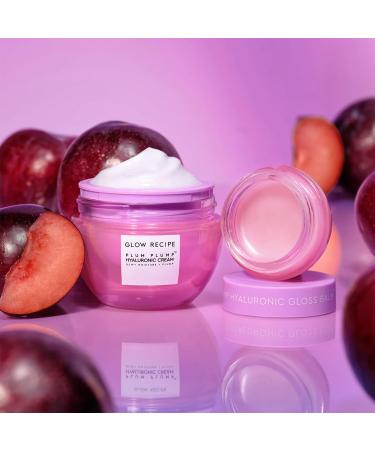 Glow Recipe Plum Hydration Heroes Holiday Kit - Vegan 2-Pc Set for Hydrated Skin & Lips | Plum Plump Hyaluronic Acid Cream & Gloss Balm - Buy Online on SooperMarket.com