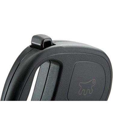 Ferplast Flippy One Dog Leash - Extendable Roller Leash for Small Dogs Up to 12kg - 4.5m Black Cord with Locking Button - Buy Online on SooperMarket.com