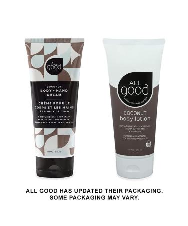 All Good Organic Body & Hand Cream for Women & Men - Moisturizing Dry Skin with Lavender Oil, Cocoa Butter, Rosehip Oil - Vegan & Cruelty Free - Coconut Lavender Jasmine Rose (3-Pack) - Buy Online on SooperMarket.com