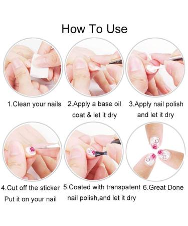 Bad Girl 3D Nail Art Stickers - Black and White Self Adhesive Design for Sexy Women and Girls | 8 Sheets - Buy Online on SooperMarket.com
