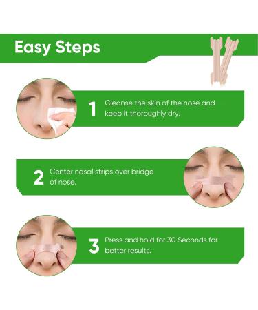 Nasal Strips 100Pcs Nasal Strips for Snoring Stop Snoring and Breathing Smoothly Instant Nasal Congestion on Relief for Improve Sleep Quality - Buy Online on SooperMarket.com