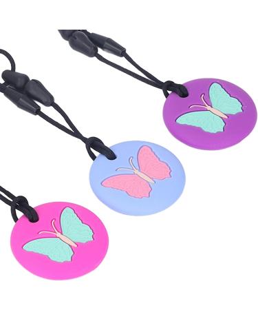 Alomejor Silicone Teething Toys for Babies - 3pcs Necklace Cute Pattern Soft Sensory Chewing Chain for Newborns - Portable and Safe - Buy Online on SooperMarket.com