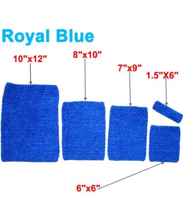 4pcs Crochet Tube Top & Tutu Set for Baby Girls - Royal Blue | Time to Sparkle - Buy Online on SooperMarket.com