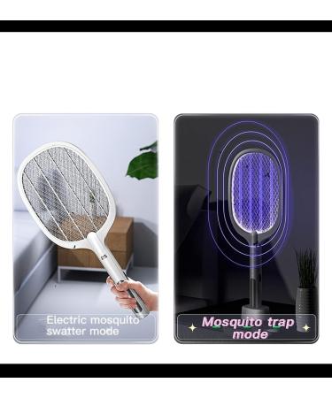 Weidasi 2 in 1 Large Electric Mosquito Swatter Bug Zapper Mosquito Lamp Fly Killer Insect Swatte 3000 Volt USB Rechargeable LED Purple Light Trapping Mosquitoes 3 Layers Safety Mesh Design - Buy Online on SooperMarket.com