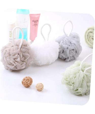 4pcs Body Scrubber Loofah Mesh Bath Balls - Ideal for Adults & Kids | Premium Bath Sponge Pouf for Ultimate Cleansing & Relaxation - Buy Online on SooperMarket.com