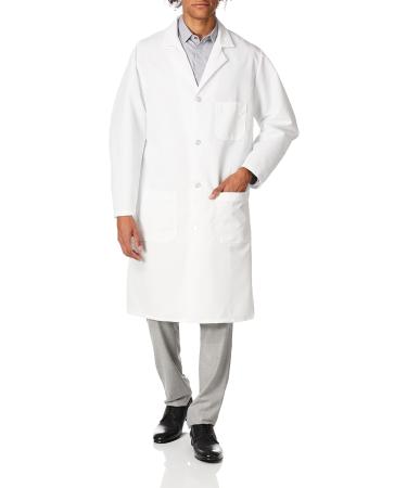 Red Kap Men's Exterior Pocket Lab Coat X-Large White
