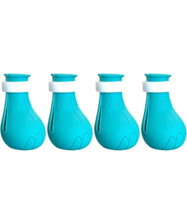 Shop Tita-Dong Cat Shoes: 4-Piece Silicone Anti-Scratch Boots & Nail Gloves for Cats - Blue Paw Protection & Claw Covers - Buy Online on SooperMarket.com