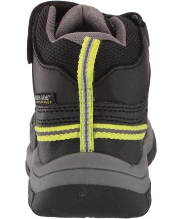 KEEN Targhee Mid Waterproof Hiking Boots | Little Kid Sizes 4-8 | Black/Steel Grey - Buy Online on SooperMarket.com
