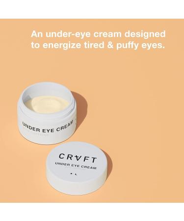 CRVFT Men's Under Eye Cream .25oz | Brighten Dark Circles & Reduce Puffy Eyes | AM/PM Treatment | Caffeine Infused | Made in USA | Paraben & Sulfate Free | Peppermint Scent - Buy Online on SooperMarket.com