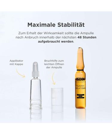 ISDIN Flavo-C Melatonin Night Repair Serum (10 ampoules) | Antioxidant Skin Defense Booster - Buy Online on SooperMarket.com