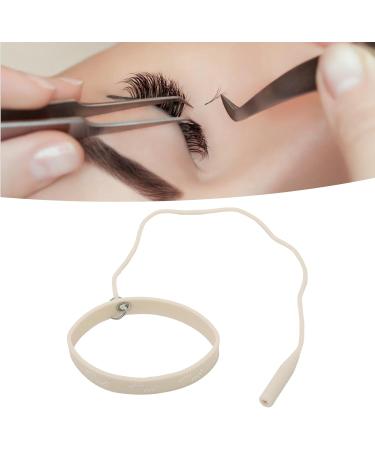 Lash Extension Tweezers Bracelet Soft Skin Friendly Elastic Lightweight Replaceable String Static Free Tweezers Protector Wristband Silicone for Salon (Beige) - Buy Online on SooperMarket.com