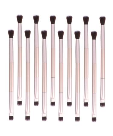 PLAFOPE 20pcs Double Brush Makeup Brush Eye Shadow Brush Double Head Eyeshadow Brush Miss Powder Cosmetic