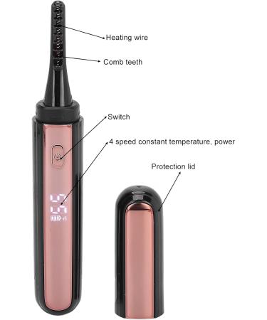 Electric Eyelash Curler - USB Heated Eyelash Clip with LCD Display & 4 Temperature Settings | Perfect for Stunning Long-Lasting Lashes - Women s Beauty Essential - Buy Online on SooperMarket.com