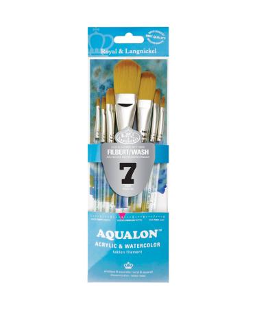 Aqualon 243921 Filbert Brush Set, 7/Pkg