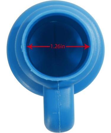 ZIZILAND 1.26 Trampoline Enclosure Pole Cap | 6 Pack Blue Net Hook Caps - Buy Online on SooperMarket.com