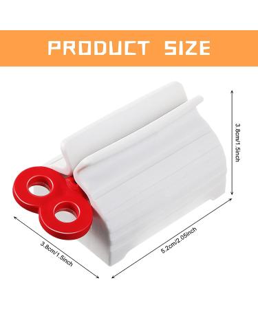 30-Piece Rolling Tube Toothpaste Squeezer Stand - Rotating Dispenser for Bathroom - Blue/Red/Green - Buy Online on SooperMarket.com