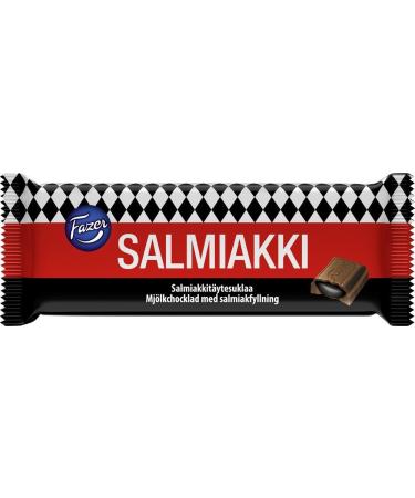 2 Bars X 100g of Fazer Salmiakki Salty Liquorice in Finnish Classic Milk Chocolate