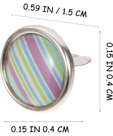 EXCEART Mini Brads: Small Round Metal Paper Fasteners - Pastel Colors for Scrapbooking, Crafting, DIY - 6-12mm - 1 Box - Buy Online on SooperMarket.com
