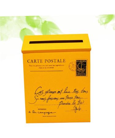 OSALADI 2pcs Box Creative Decoration Mail Wall Post Propyellow Photo Home Ornament Yellowx2pcs mediumx2pcs - Buy Online on SooperMarket.com