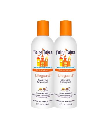 Fairy Tales Swim Shampoo for Kids - 12 oz - Made with Natural Ingredients in the USA - Chlorine Removal Swimmer Shampoo for Kids No Parabens Sulfates or Synthetic dyes - 2 Pack