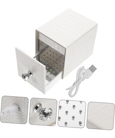 FRCOLOR Nail Polish Storage Nail Tool Nail Bits Nail Art Tools Manicure Tools Para U as Nail Stuff Organizer Manicure Drill Holder Nail Art Supply Bracket Acrylic White Usb 12x8.5cm White - Buy Online on SooperMarket.com